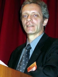 Alejandro J. Borgo, durante su intervención en el Congreso Escéptico Mundial. Foto: L.A. Gámez.