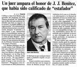 Información de 'El País' sobre la sentencia que condena a Luis Alfonso Gámez por calificar de 