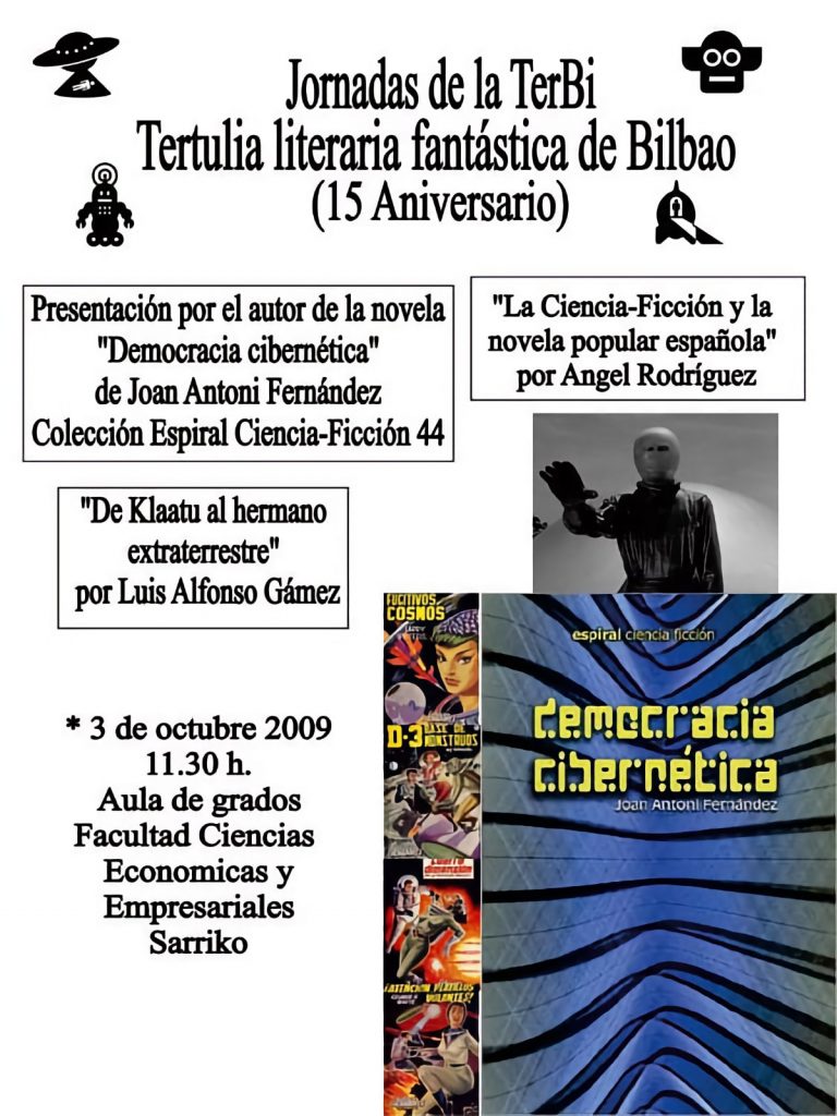 Cartel de la jornada de la Tertulia de Ciencia-Ficción de Bilbao (TerBi) de 2009.