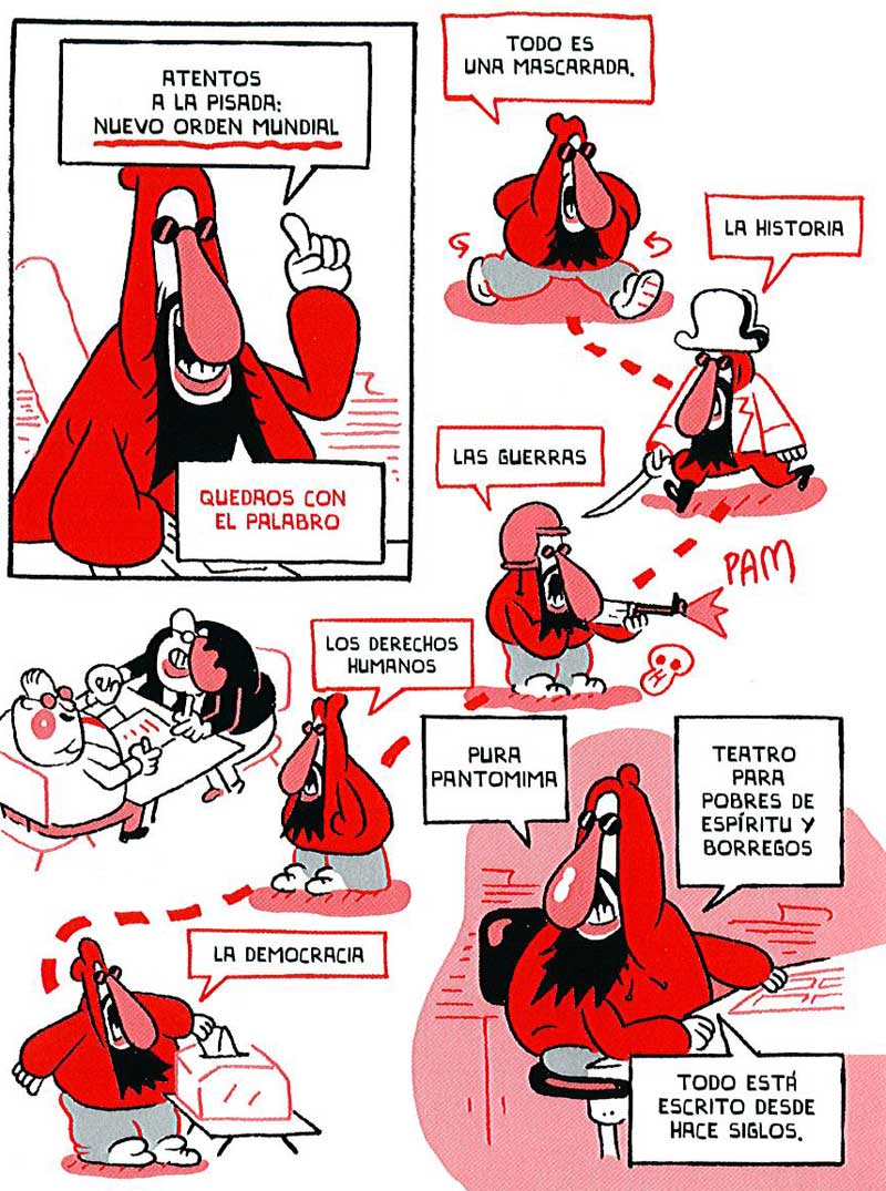 Página de ‘Conspiraciones’, un cómic de José Domingo. 