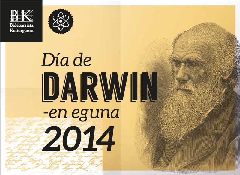 Tarjetón del Día de Darwin 2014 de Bilbao.