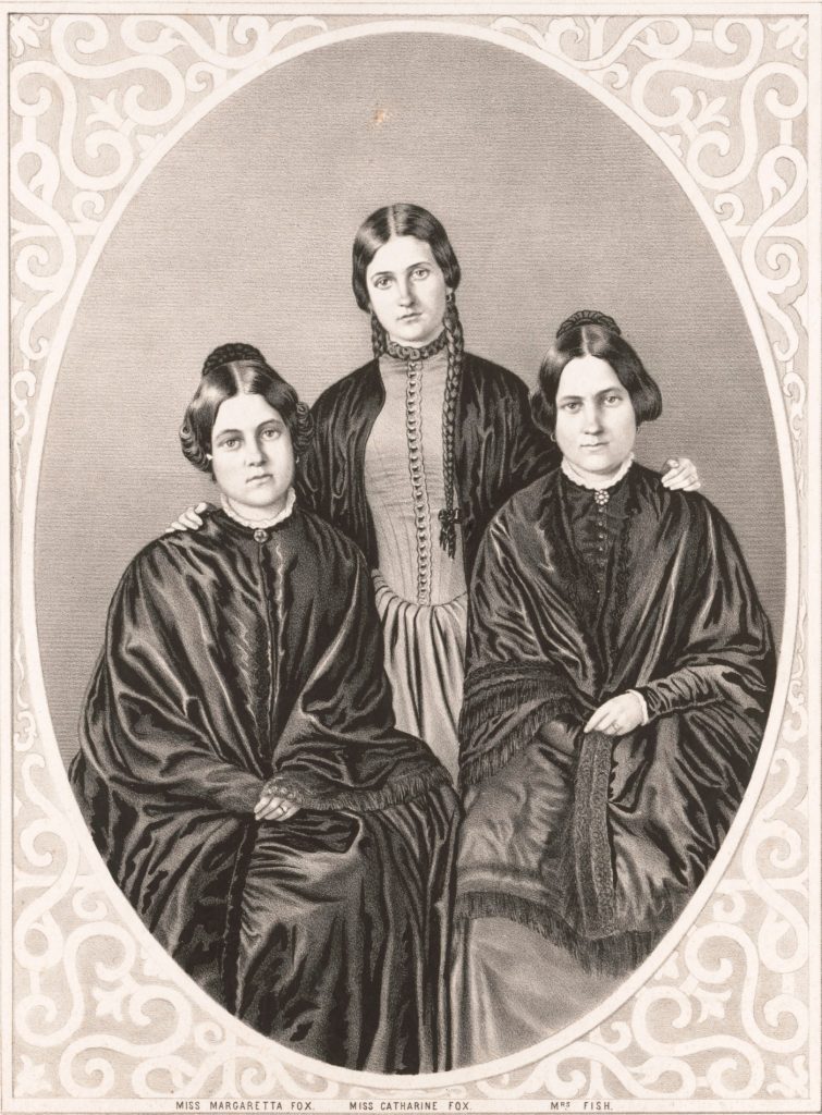 Maggie, Kate y Leah, las hermanas Fox. Foto: Biblioteca del Congreso de Estados Unidos.