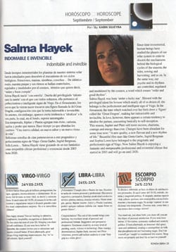 Página del horóscopo de 'Ronda Magazine', la revista de Iberia.