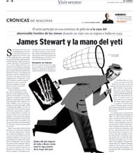 James Stewart y la mano del yeti