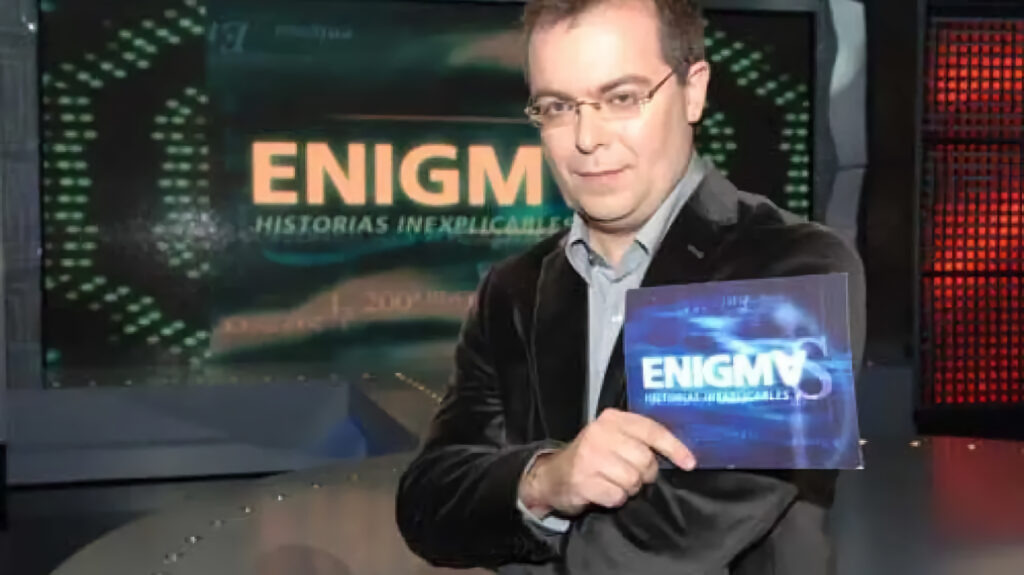 Javier Sierra presenta 'Enigmas' en La 1. Foto: TVE.