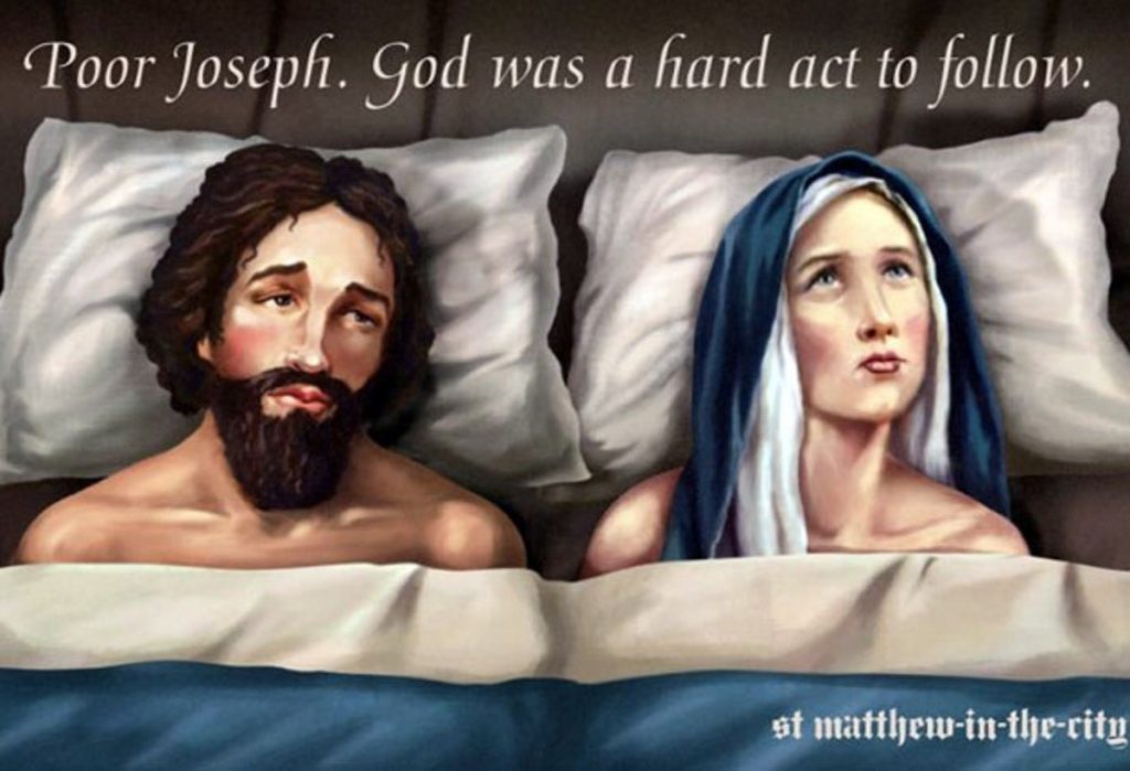 La valla publicitaria con la que la iglesia anglicana de St Matthew-in-the-City, en Auckland, ironizó las pasadas Navidades sobre la concepción de Jesús por parte del Espíritu Santo.