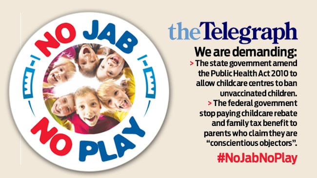 Imagen de la campaña 'No jab, no, play' (No hay pinchazo, no hay juego).