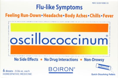 Oscillococcinum, un producto homeopático contra la gripe totalmente inútil.