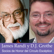 James Randi y D.J. Grothe, nuevos socios de honor de Círculo Escéptico.