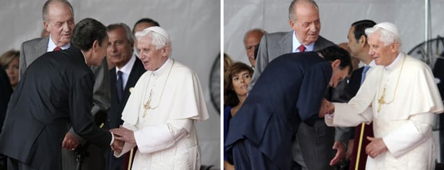 Zapatero y Rajoy ante el Papa: del respeto a la humillación.
