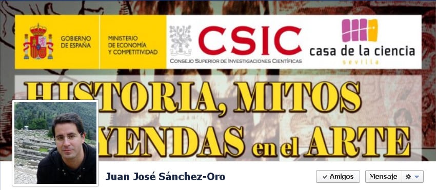 Imagen de cabecera de la página de Facebook del periodista del misterio Juan José Sánchez-Oro.