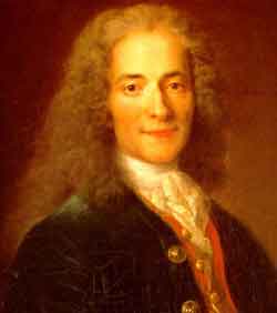 El filósofo ilustrado François Marie Arouet, Voltaire (1694-1778).