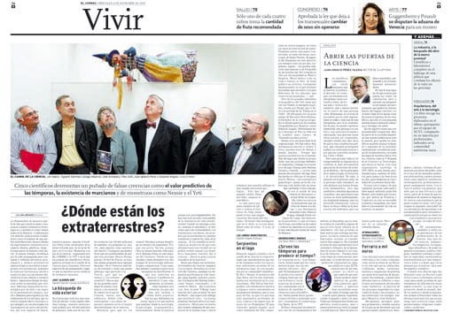 Reportaje a dos páginas publicado por 'El Correo' el 8 de noviembre.
