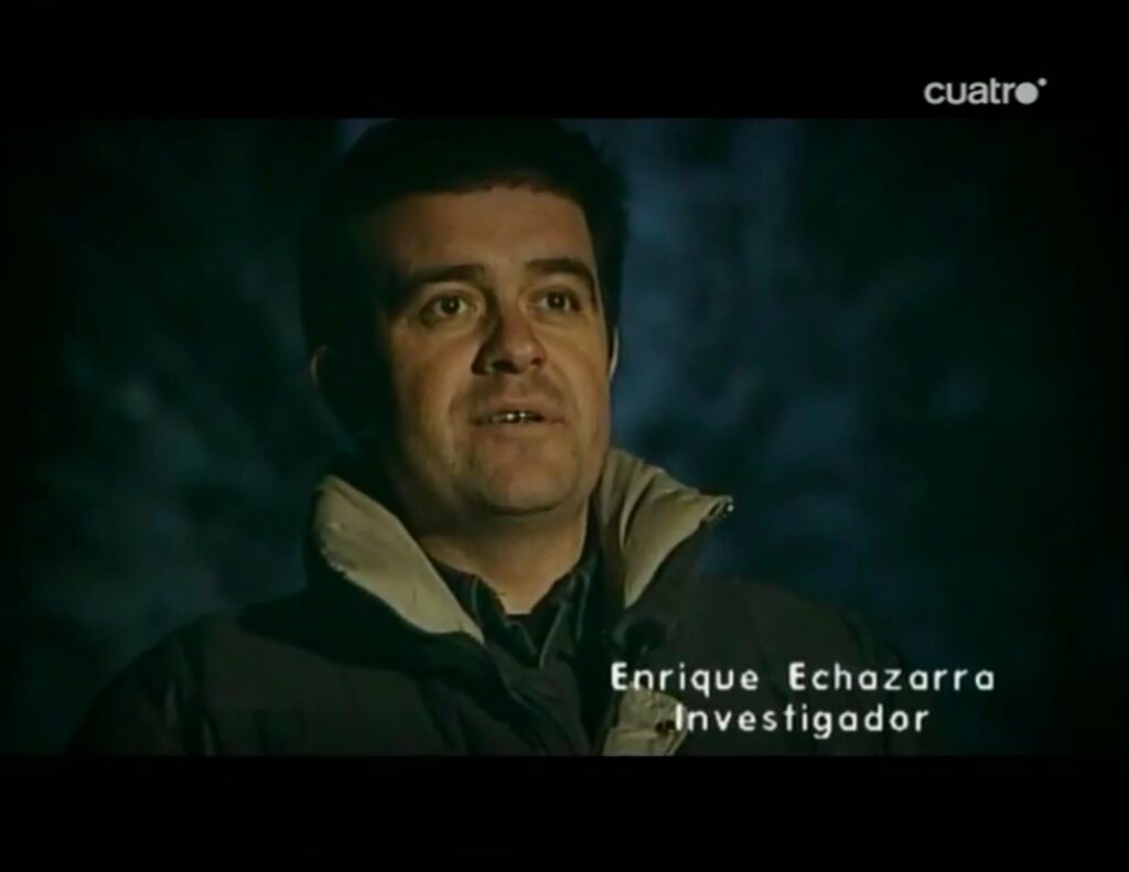 Enrique Echazarra, en el reportaje de 'Cuarto milenio'.