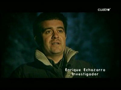 Enrique Echezarra, en el reportaje de 'Cuarto milenio'.