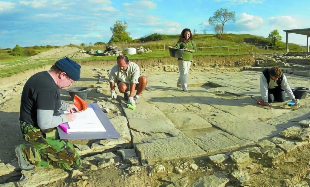 Los arqueólogos trabajan en el yacimiento alavés de Iruña-Veleia. Foto: Iosu Onandia.