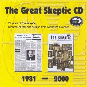 Disco con todos los números de la revista 'The Skeptic' publicados entre 1981 y 2000.