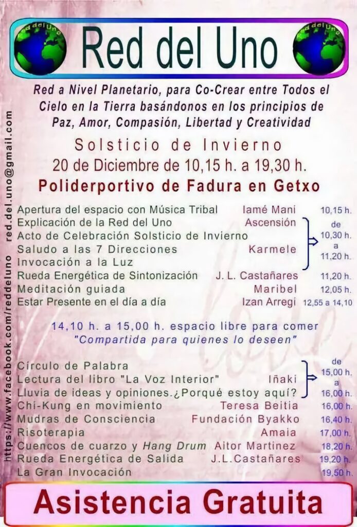 Cartel del acto que se celebrará en Gexto con motivo del solsticio de invierno.