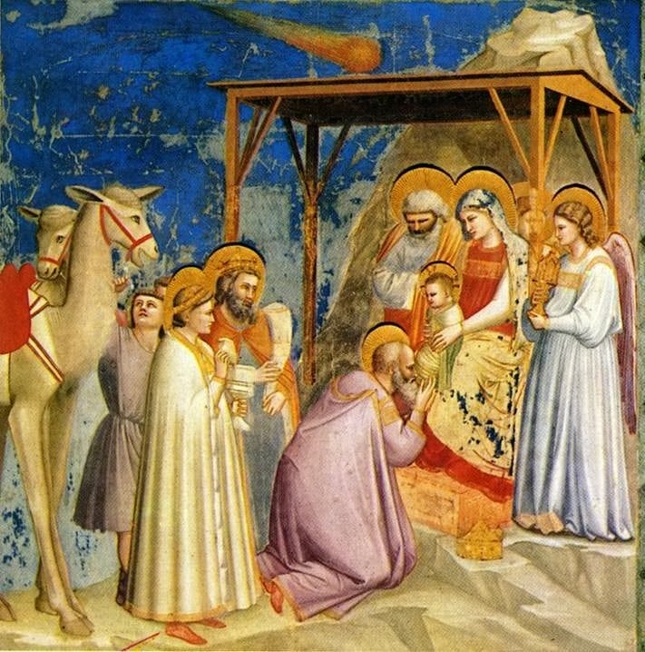 La adoración de los Reyes Magos', de Giotto.