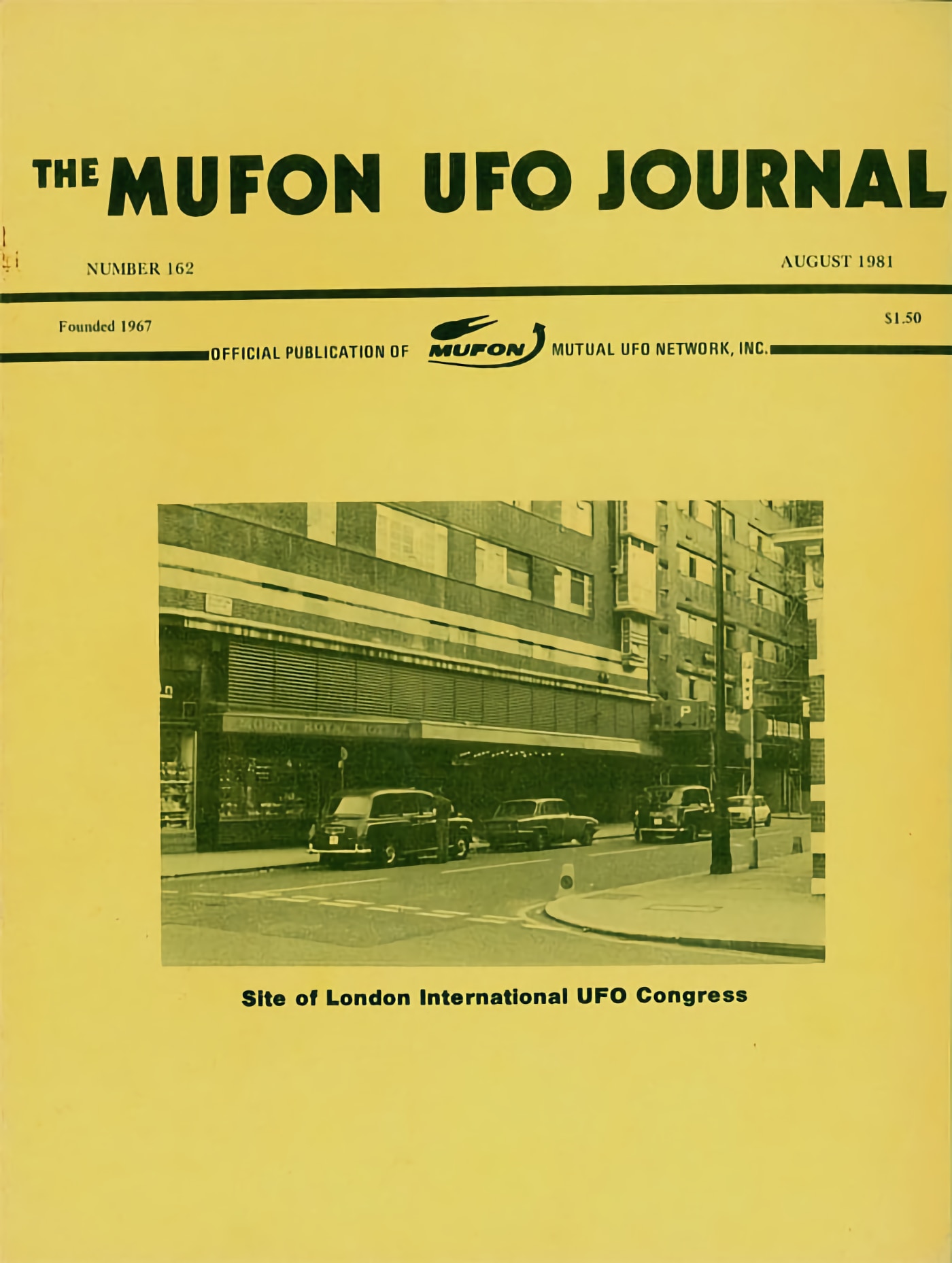 Portada del número de 'The MUFON Ufo Journal' que incluía el artículo sobre visiones hipnagógicas e hipnopómpicas.