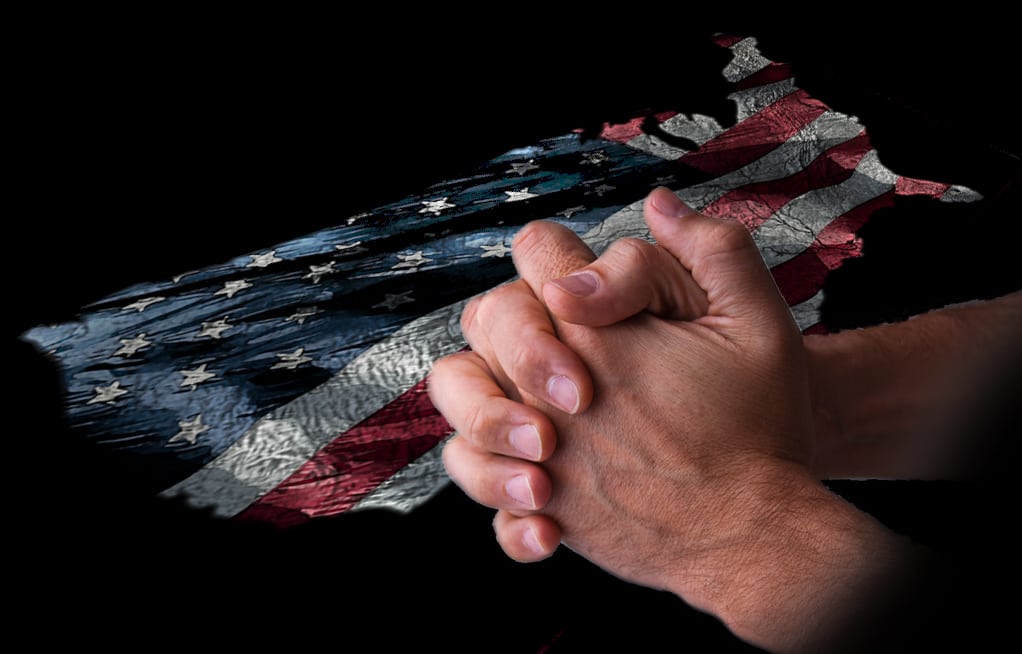 'Prayer for USA', de Harley Pebley.