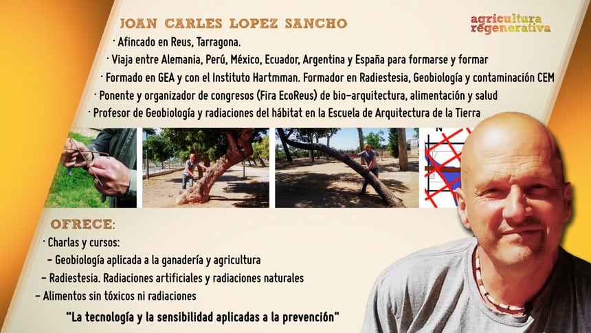 Presentación de Joan Carles López Sancho en la web de la 'asesoría medioambiental' Gigahertz.