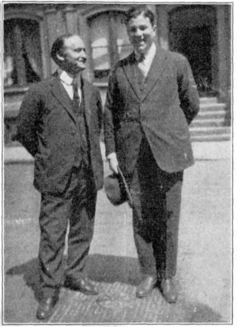Houdini con Argamasilla, en Nueva York en 1924.
