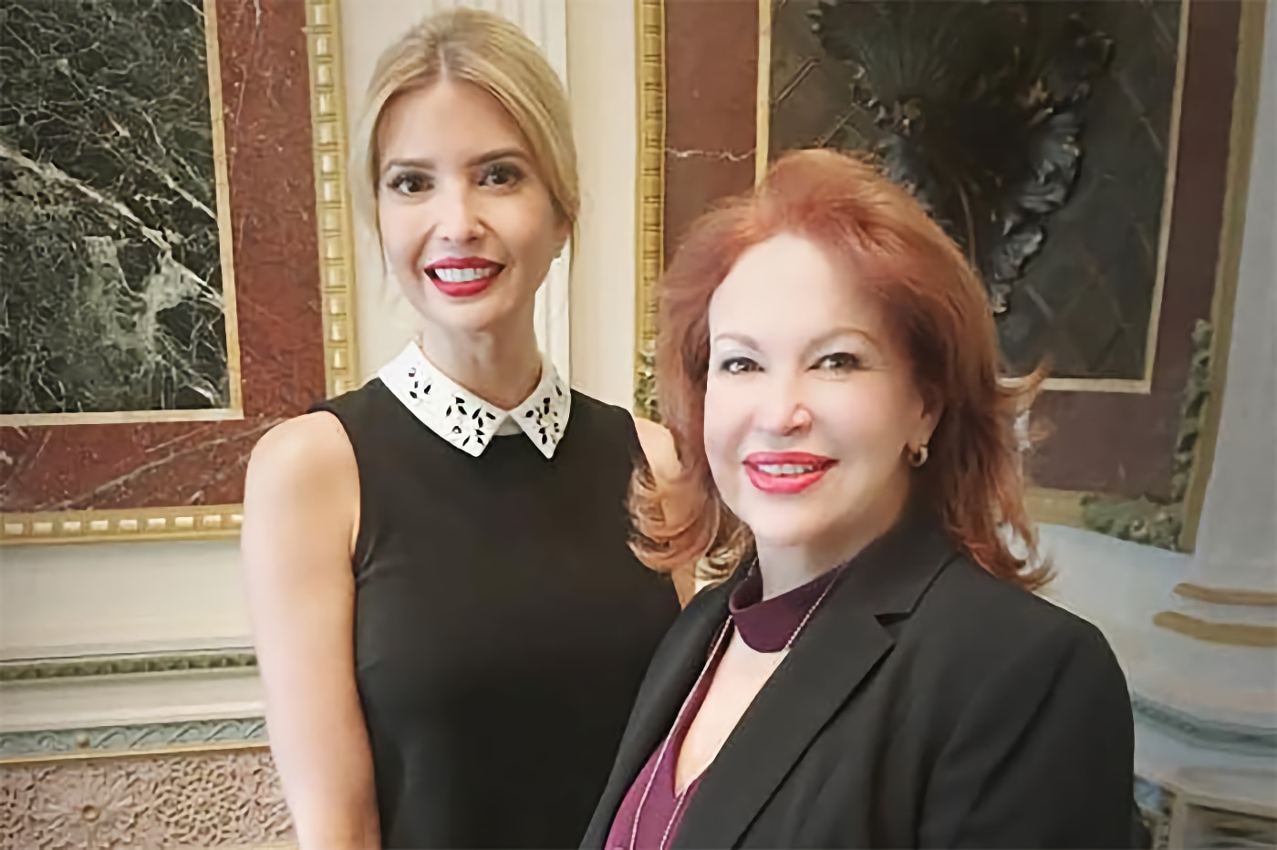 Bettina Rodríguez Aguilera con Ivanka Trump en septiembre.