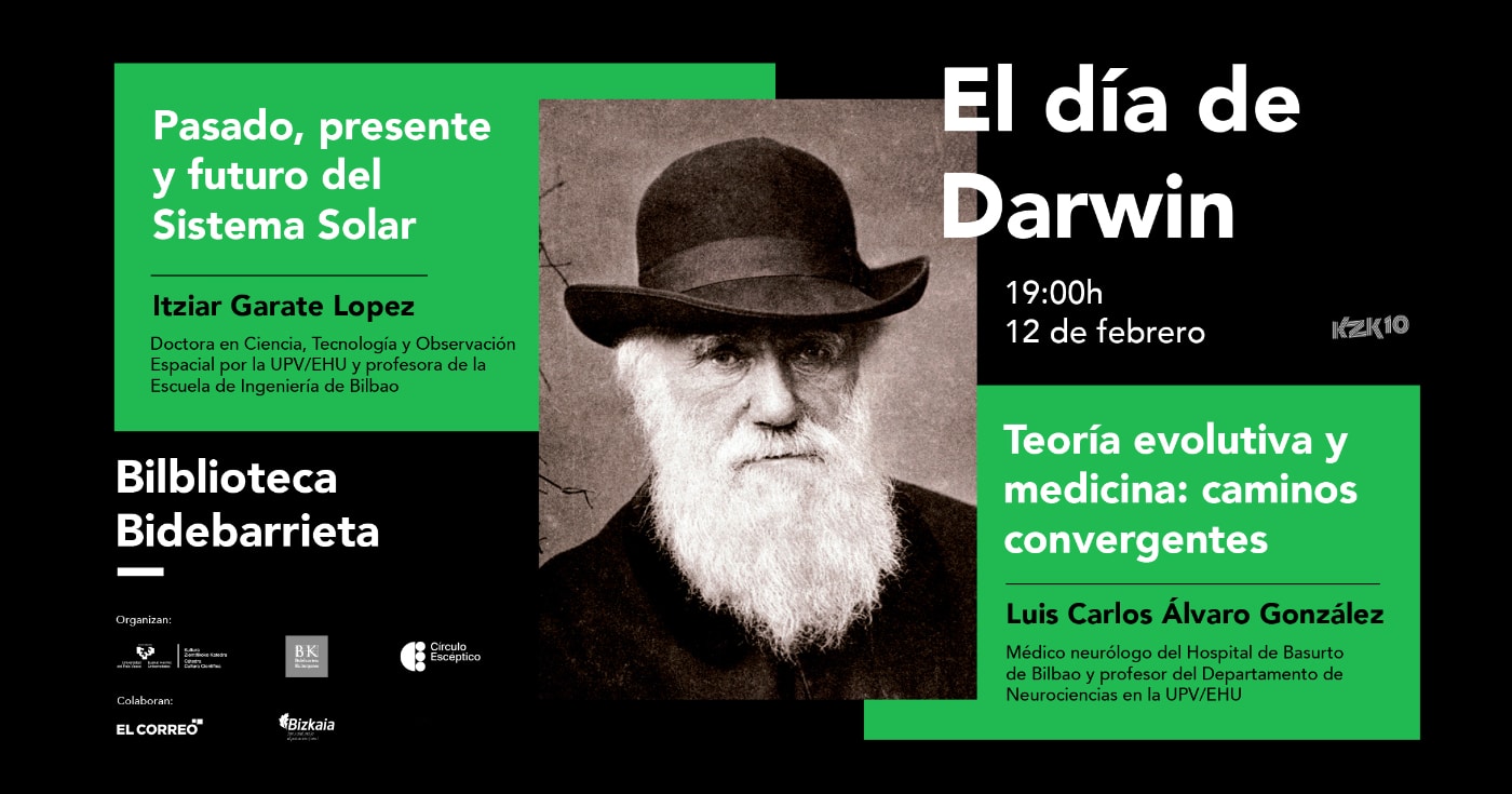 La historia del Sistema Solar y la medicina y la teoría de la evolución, en el Día de Darwin de Bilbao