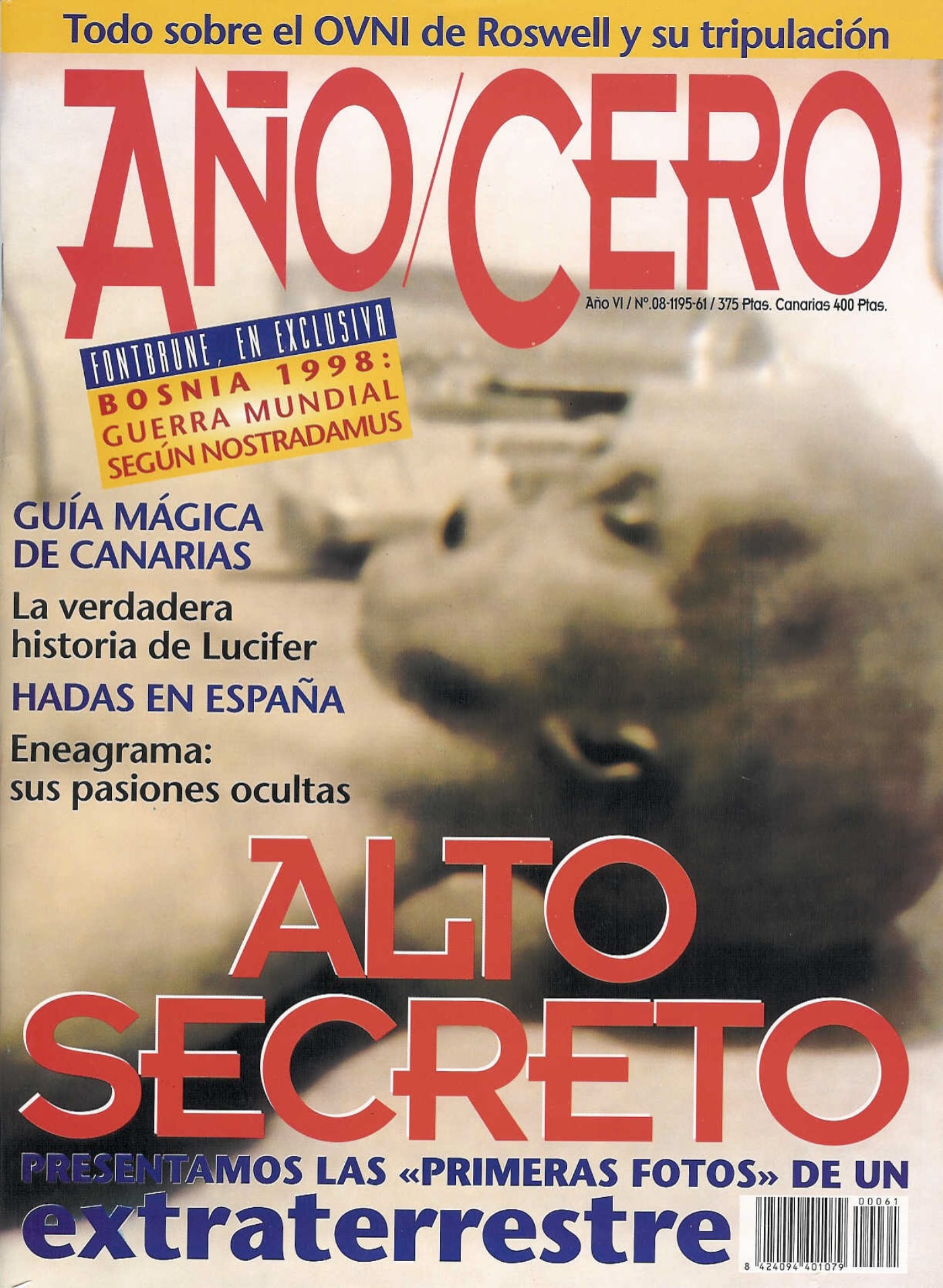 Portada del número de 'Año Cero' de agosto de 1995.