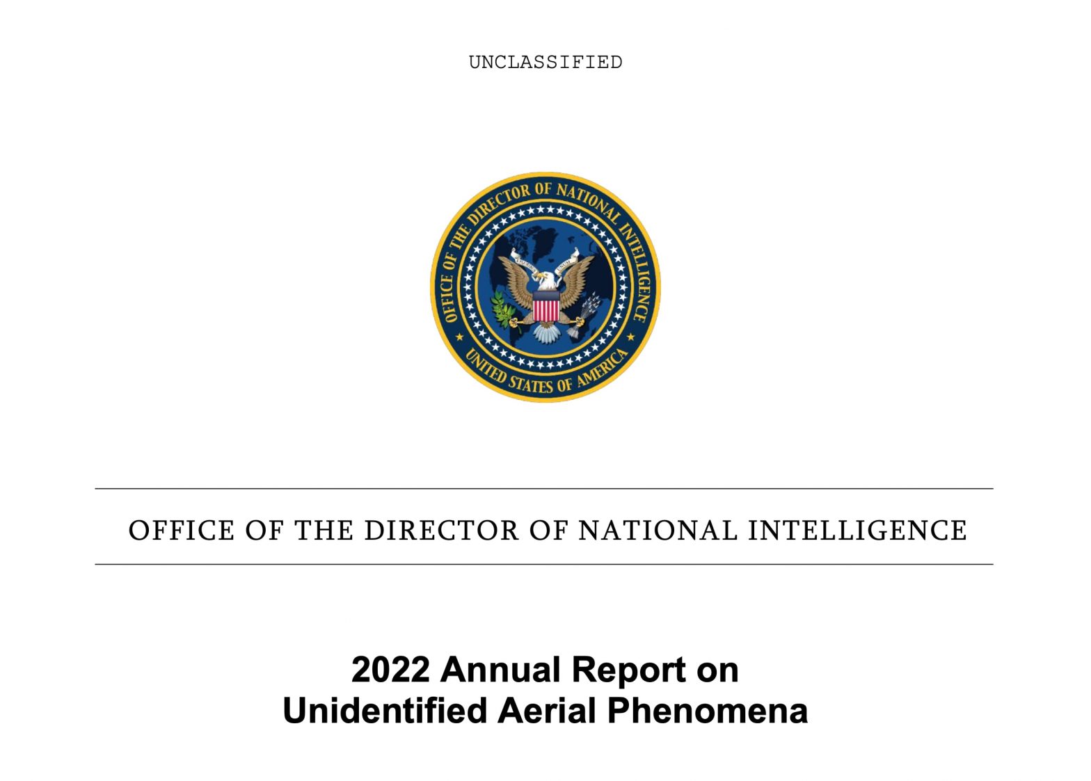 La inteligencia de EE UU publica un decepcionante informe sobre 510 casos de ovnis de militares