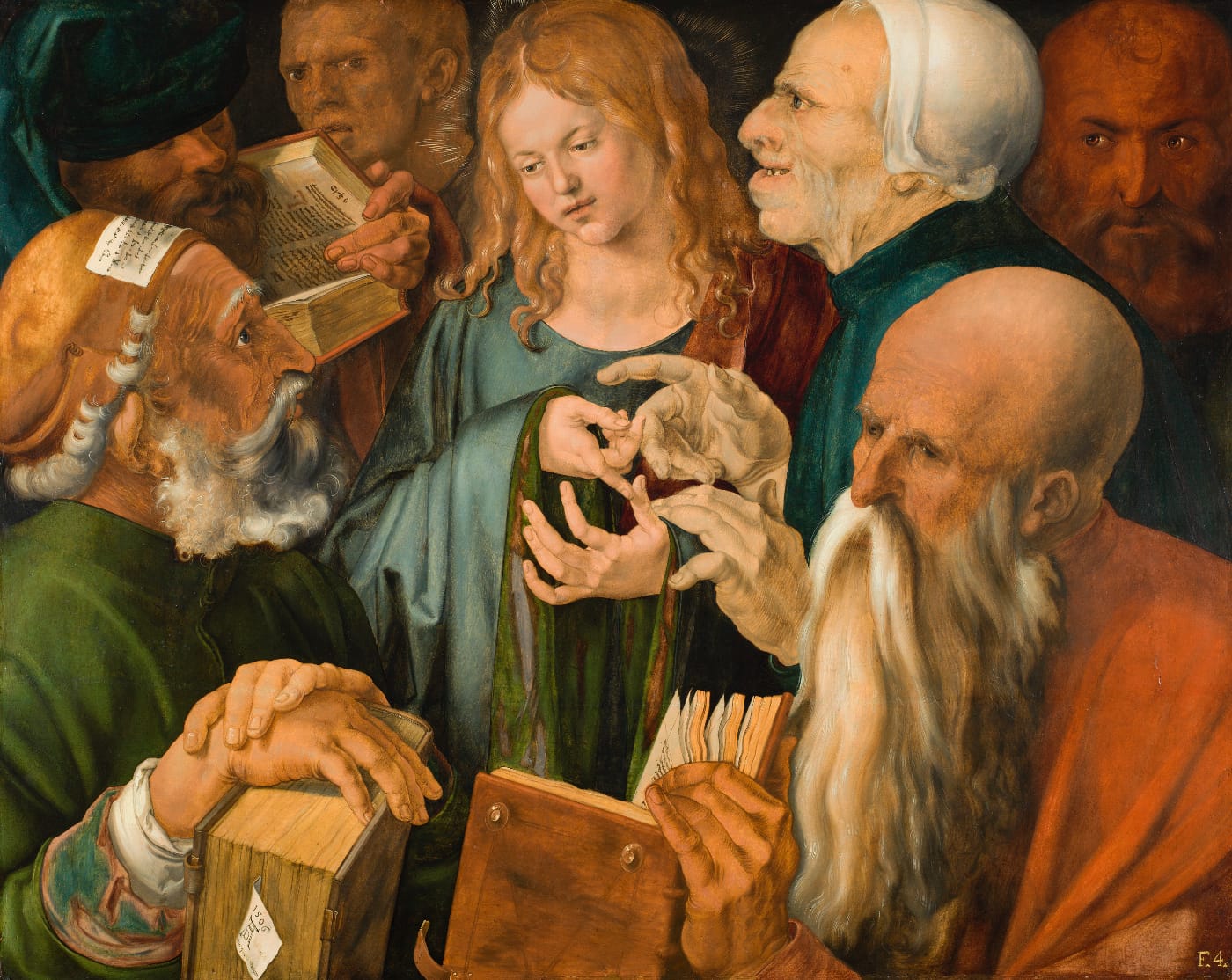 ‘Jesús entre los doctores’ (1506), de Alberto Durero. / Museo Nacional Thyssen-Bornemisza.