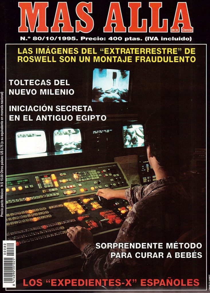 La revista 'Más Allá' denunció en 1995 la falsedad de la película de la autopsia de Roswell..