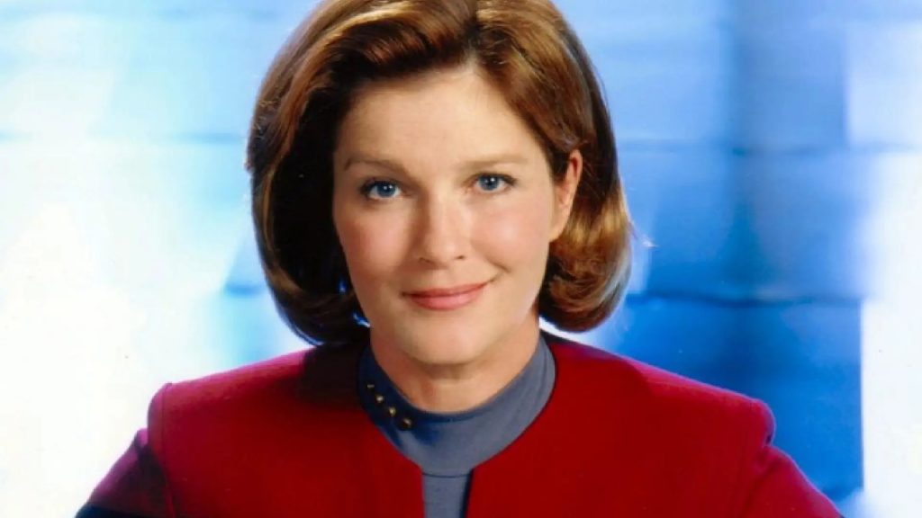 Kate Mulgrew, como la capitana Kathryn Janeway en 'Star trek Voyager'.
