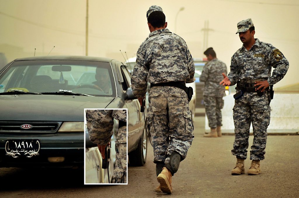 Soldados iraquíes utilizan el ADE 651 en un control de seguridad en Abu T'Shir, Iraq. Foto: Marina de Estados Unidos.