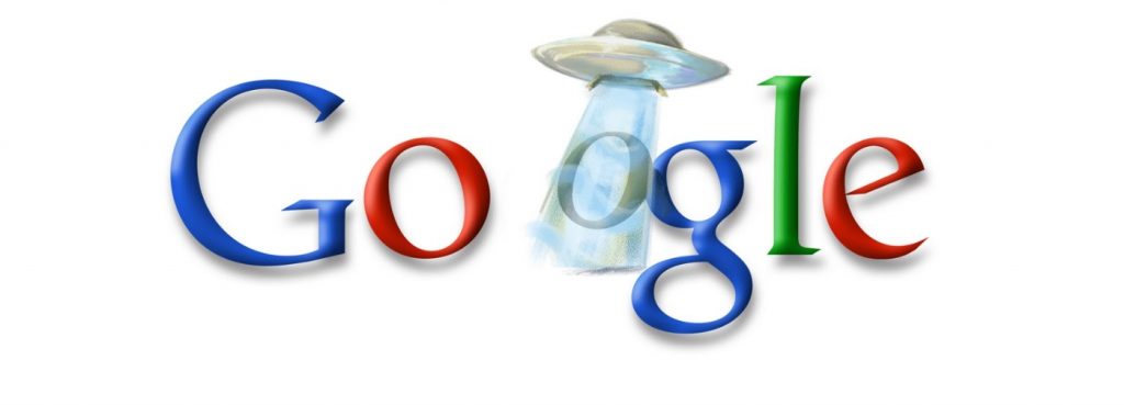 Google celebra el natalicio de H.G. Wells con platillos volantes.