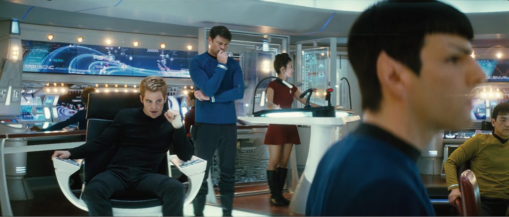 El puente de mando de la 'Enterprise', en la primera película de 'Star trek' de J. J. Abrams.