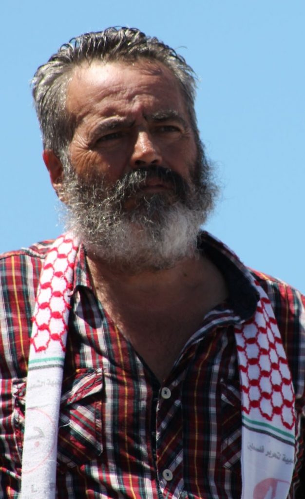 Juan Manuel Sánchez Gordillo, durante una marcha obrera del Sindicato Andaluz de Trabajadores. Foto: Al-Bayyani.