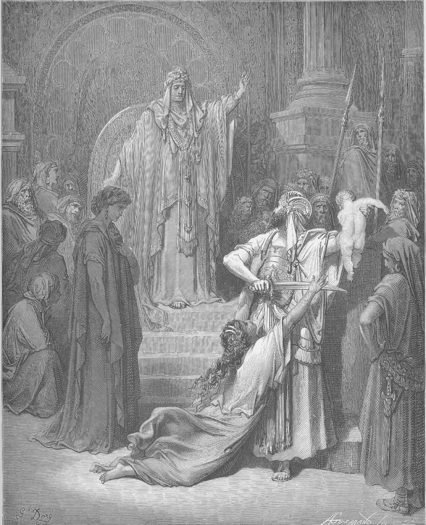 'El juicio de Salomón' de Gustave Doré.