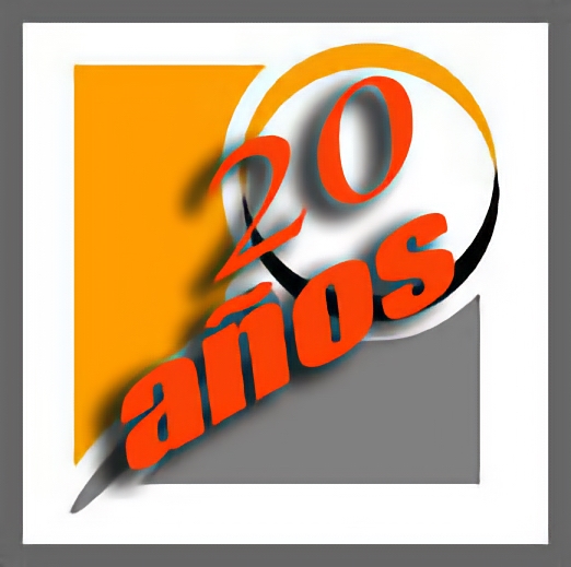 Logo conmemorativo del vigésimo aniversario de ARP-Sociedad para el Avance del Pensamiento Crítico.