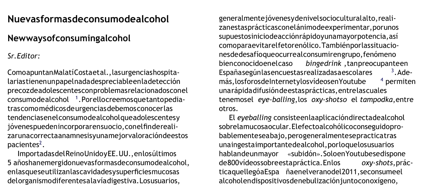 ¿Avala la revista ‘Anales de Pediatría’ que sea posible emborracharse con tampones de vodka? No