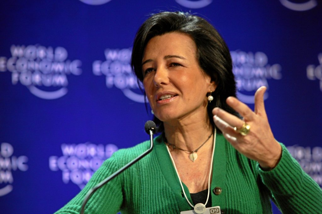 Ana Patricia Botín, presidenta de Banesto, durante la reunión del Foro de Davos de 2009. Foto: Foro Económico Mundial.