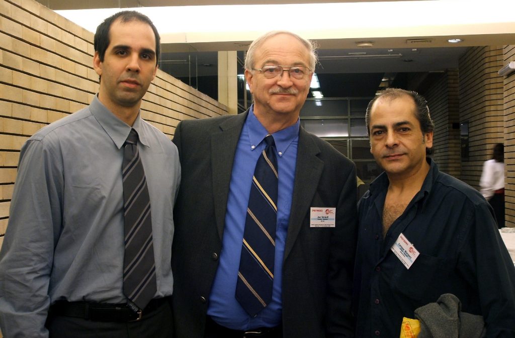 Widson Porto Reis, Joe Nickell y Enrique Márquez. Foto: Alejandro J. Borgo.