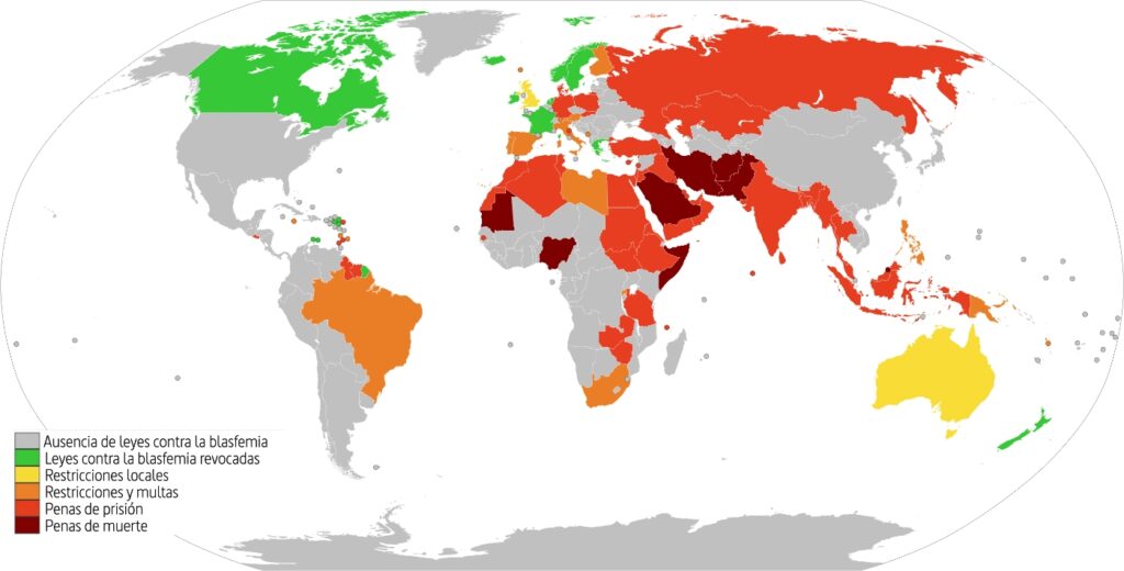 La legislación contra la blasfemia. Imagen: Hlupacik.