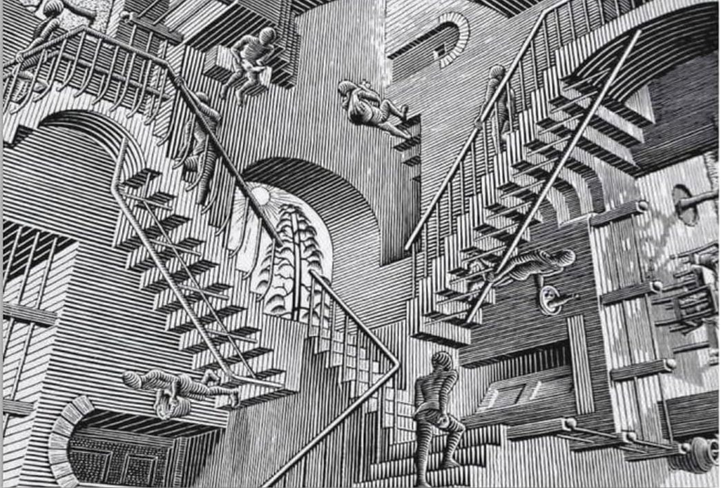 ¿Existe una escalera escheriana, sin fin, en el Instituto de Tecnología de Rochester?