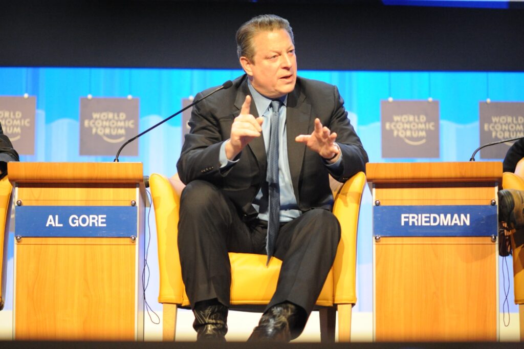 Al Gore, durante una intervención en el Foro Económico Mundial. Foto: Robert Scoble.